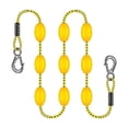 thumbnail image 2 of Almencla 60ft Tow Rope for 1 to 6 Riders for Tubing, Water Sports with 9 Floats, with Hook Heavy Duty Boating Tow Rope, Towable Tube Yellow Black Spots, 2 of 8