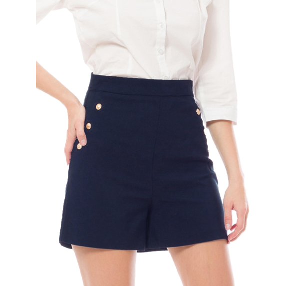 MixMatchy Women's High Waist Stretch Sailor Shorts