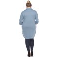 thumbnail image 4 of White Mark Women's Classic Button-Down Tunic Top, 4 of 6