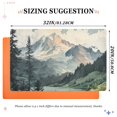 thumbnail image 6 of Yayeee Doormat for Indoor Entrance 32" x 20" Non Slippery Floor Rug, Watercolor Mountatin, 6 of 8