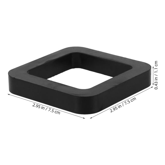 Amosfun 3Pcs Rubber Hitch Buffer Pads Noise Dampening Trailer Hitch Receiver Covers for Cars
