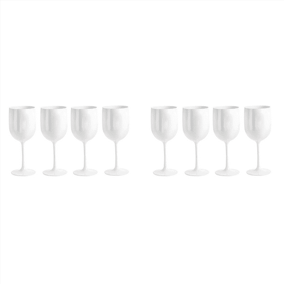 8Pcs Legant and Unbreakable Wine Glasses, Plastic Wine Glasses, Very Shatterproof Wine Glasses