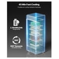 thumbnail image 2 of Commercial Refrigerator 12.2 CU.FT Glass Door Display Cooler, Beverage Refrigerator Merchandiser, Adjustable Shelves, Frostless, LED Lighting, 2 of 9