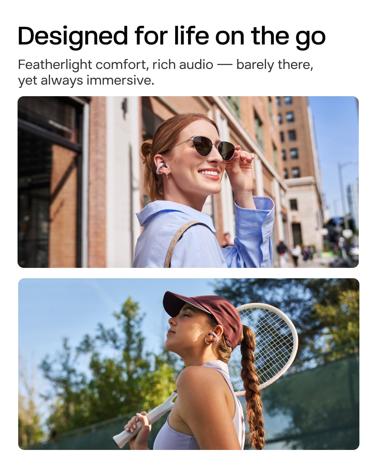 SHOKZ OpenDots ONE - Open-Ear Headphones - Wireless Bluetooth Earbuds with Microphone - Secure, Lightweight, Clip-On Fit - Premium Dolby Audio - Water Resistant - Fast Charging