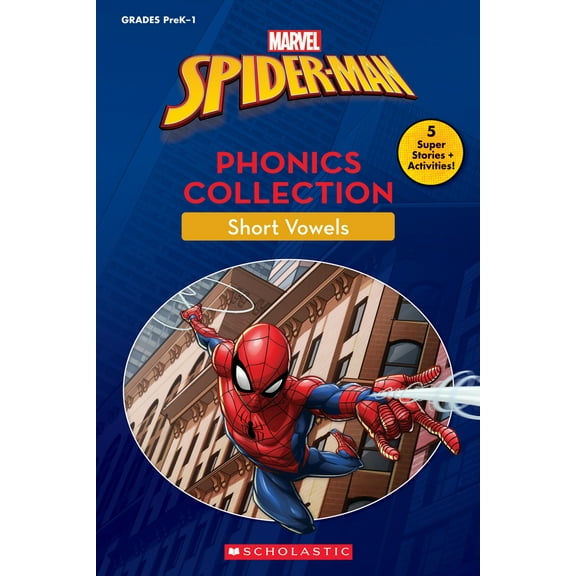 Pre-Owned Spider-Man Amazing Phonics Collection: Short Vowels (Disney Learning Bind-Up) (Paperback) 1338746901 9781338746907