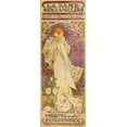 thumbnail image 2 of Mucha, Alphonse 11x24 Gold Ornate Wood Framed with Double Matting Museum Art Print Titled - La Dame aux Camelias - Sarah Bernhardt, 2 of 4