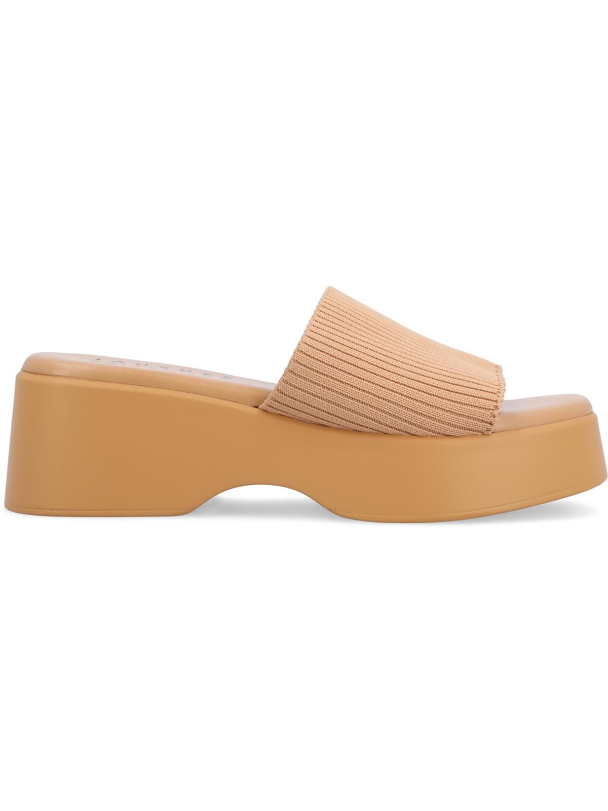 Journee Collection Womens Emani Slip On Casual Slide Sandals