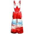thumbnail image 5 of DGMIOCS Canada Day Ladies Maple Leaf Jumpsuits Sleeveless Loose Fit Rompers Canada Clothings Sky Blue L, 5 of 5