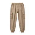 thumbnail image 7 of TKKCS Mens Loose Cargo Jogger Pants- Elastic Waist Drawstring Full Length Ankle Cuffed Casual Outdoor Sweatpants with Multi Pockets Khaki Size XL, 7 of 7