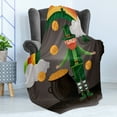 thumbnail image 4 of Leprechaun Soft Flannel Fleece Throw Blanket, St Patrick's Day Design with Coin Cauldron Rainbow and Elf on Dark, Cozy Plush for Indoor and Outdoor Use, 50" x 60", Multicolor, by Ambesonne, 4 of 5