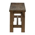 thumbnail image 2 of Rick Dining Bench- 52 Inch Transitional Natural Brown Rubberwood, 2 of 6