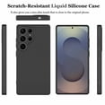 thumbnail image 2 of Cell Phone Basic Cases for Galaxy S25 Ultra 5G, Liquid Silicone Gel Rubber Shockproof Case Ultra Thin Slim Matte Surface Cover for Samsung S25 Ultra 6.8 inch (Black), 2 of 6