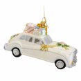 thumbnail image 3 of Huras Family Wedding Limo  Dated 2023 - 1 Glass Ornament 3.25 Inch, Glass - Ornament Car Automobile Marriage Bride Hf791, 3 of 3