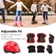 thumbnail image 3 of Conjunto de equipo de protección deportiva para niños casco de bicicleta rodilla ajustable ANGGREK  Otros, 3 of 8