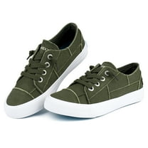 JENN ARDOR Womens Canvas Shoes Play Sneakers Slip on Fashion Shoes Low Tops Casual Tennis Shoes