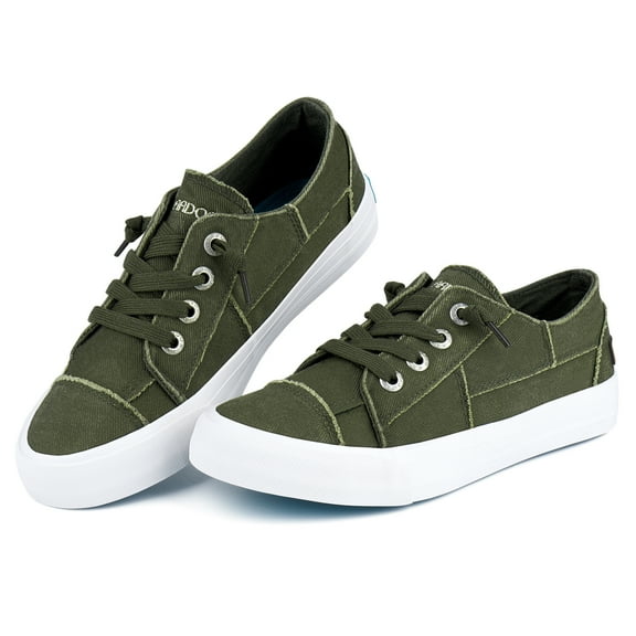 JENN ARDOR Womens Canvas Shoes Play Sneakers Slip on Fashion Shoes Low Tops Casual Tennis Shoes