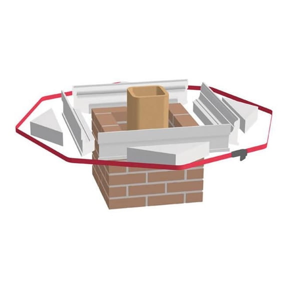 AHRENS CHIMNEY TECHNIQUE- INC. Victorian Crown Forms Kit - Case of 6 - 5 ft. x 4 ft.