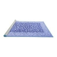 thumbnail image 2 of Ahgly Company Machine Washable Indoor Rectangle Persian Blue Traditional Area Rugs, 2' x 5', 2 of 4