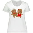 thumbnail image 3 of Inktastic Gingerbread Couple Women's Plus Size T-Shirt, 3 of 5