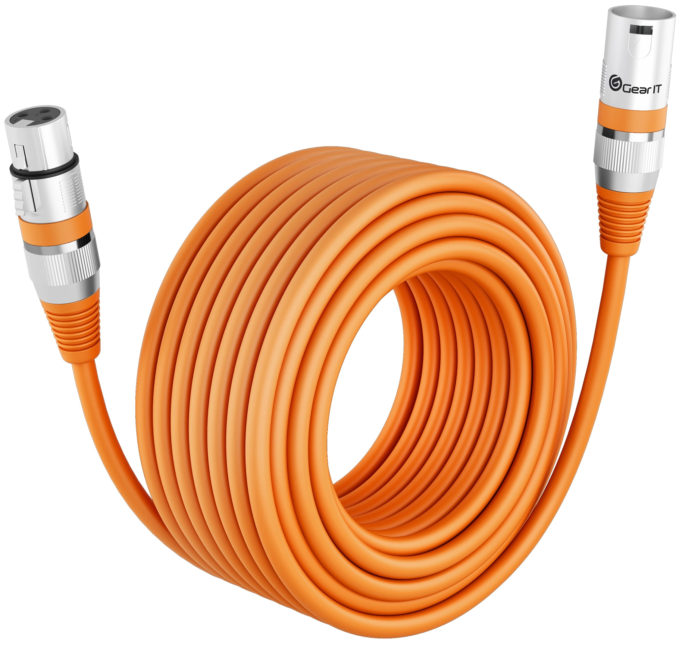 GearIT XLR to XLR Microphone Cable (100 Feet, 1 Pack) XLR Male to Female Mic Cable 3Pin