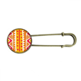 thumbnail image 1 of Broche Unbranded Línea Naranja México Totems Antigua Civilización Dibujo Metal Antiguo, 1 of 3