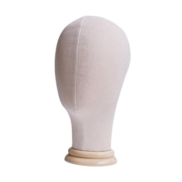 Cabeza de maniquí, cabeza de peluca, con base, modelo cosmético, cabeza de maniquí resistente, modelo de maniquí de cabello para salón de belleza o