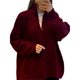 thumbnail image 3 of Suéter de Cuello Alto y Larga para Mujer con Cremallera, Jersey Informal de Punto Acanalado para Otoño e Invierno. Vino Tinto M, 3 of 7