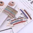 thumbnail image 3 of 18 pcs Rhinestone Hairpins Sparkly Pin Side Separate Color Accessories Shining Ladies Barrettes Gifts Metal Hairpin Ornament Bang Shiny Random Clips Girls Hair Jewelry Clip Pins, 3 of 5