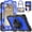 Blue/Black, variant on Protective Case for Samsung GalaxyTab A7 Lite 2021 SM-T220/T225/T227, with Screen Protector/Wrist Strap/Styus Slot—Durable, Shock-Resistant Tablet Case