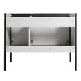 thumbnail image 5 of Fine Fixtures  Oakville Bathroom Vanity  with White Ceramic Sink Mild Grey Oak - Black Hardware 42 Inch, 5 of 8