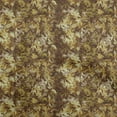 thumbnail image 1 of oneOone Georgette Viscose Moutarde Foncée Tissu Abstrait Robe Florale Tissu Tissu Imprimé par la Cour 42 Pouces de Large, 1 of 5