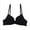 Black, variant on Abomasnow Women's Push Up Bra Flash Underwire T-Shirt Bra Multiway Lightly Padded Cups Up with Gathered Steel Rims Breathable Upper Support Bra
