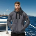 thumbnail image 7 of Tactical Hoodies for Men Casual Long Sleeve Pullover Hooded Sweatshirt Fall Winter Athletic GY1 M, 7 of 7