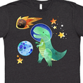 thumbnail image 4 of Inktastic Tyrannosaurus Rex Vs. Meteor Fun Space Dinosaur T-Shirt, 4 of 5