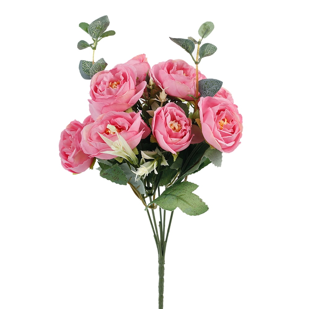 Artificial Flowers Bouquet Fake Floral Wedding Ornament DIY Home Garden