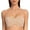 Beige, variant on Women's Unlined Strapless Bra with Underwire Minimizer for Large Busts Seamless Jacquard Fabric Black 36F