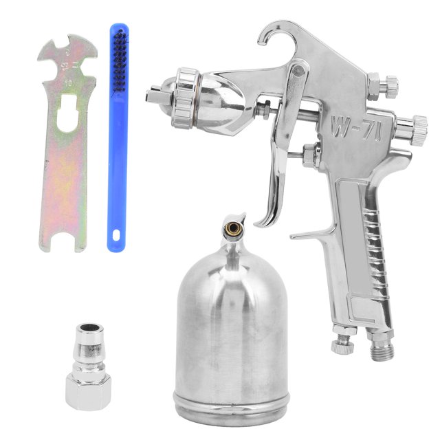 Juego de pistola pulverizadora con depósito superior, alimentación por gravedad, boquilla de fluido de 1,8 mm, herramientas neumáticas, hardware W-71, estilo japonés