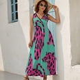 thumbnail image 2 of Leopard Print Pattern Sleeveless Dress Female Clothing Dress Women Summer 2025 Dress, 2 of 7