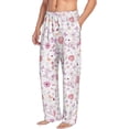 thumbnail image 2 of Xecao Retro Floral Men's Straight Lounge Pajama Pants: The Ultimate in Comfortable Sleepwear, 2 of 9