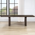 thumbnail image 5 of Steve Silver Evan 5-Piece 78-96" Dining Table Set with White Linen-Look Chairs, 5 of 7