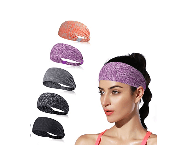 Absorbent Sweat Sport Headband Cycling Yoga Sweatband Stretch Turban Men Women#Q 