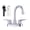 Chrome, variant on Wowow 4 Inch Centerset Bathroom Faucet 3 Hole with Pop Up Drain and Supply 2 Hoses, Brushed Nickel
