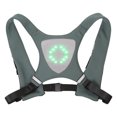 thumbnail image 3 of Yuarrent Chaleco de señal LED para ciclismo, chaleco de luz de señal de giro inalámbrico de seguridad para bicicleta, chalecos de advertencia Ciclismo Gris, 3 of 6
