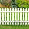 thumbnail image 6 of L 16.5 in. x W 12.6 in. Double Arched Garden Decorative Fence, No-Dig Fence, Rustproof Metal Fence (20 pcs), 6 of 7