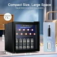 thumbnail image 3 of Open Box ANTARCTIC STAR 12 BOTTLE/48 CAN MINI FRIDGE COOLER - BEVERAGE REFRIGERATOR BLACK, 3 of 5