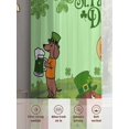 thumbnail image 6 of Green St. Patrick's Day Sheer Curtains 96 Inch Length 2 Panels Set Window Treatments, Green Lucky Clovers Dog Rod Pocket Semi Curtains for Living Room/Bedroom/Kitchen Décor, 104"W x 96"L, 6 of 7