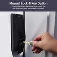 thumbnail image 5 of Restored Wyze Palm Lock, Smart Door Lock with Palm Vein Recognition, Keyless Entry Smart Locks for Front Door, Keypad, Auto Lock, Dual Battery, Wi-Fi, Works with Alexa & Google, IP53, Mechanical Key (Refurbished), 5 of 9