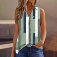 thumbnail image 2 of PEZHADA Hauts Sans Manches pour Femmes Été Hauts d'Été Décontractés pour Femmes Blouse Mode Ample à Col en V Hauts Sans Manches Hauts et Blouses d'Été pour Femmes, 2 of 9