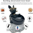 thumbnail image 5 of Bulldog Candy Bowl Decor, Heart-shaped Key Holder Bowl Candy Dish for Office Desk Figurines Entryway Table Decor, 5 of 8
