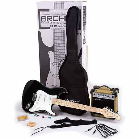 UPC 816627010038 product image for Archer SS10 Electric Guitar Package, Black | upcitemdb.com